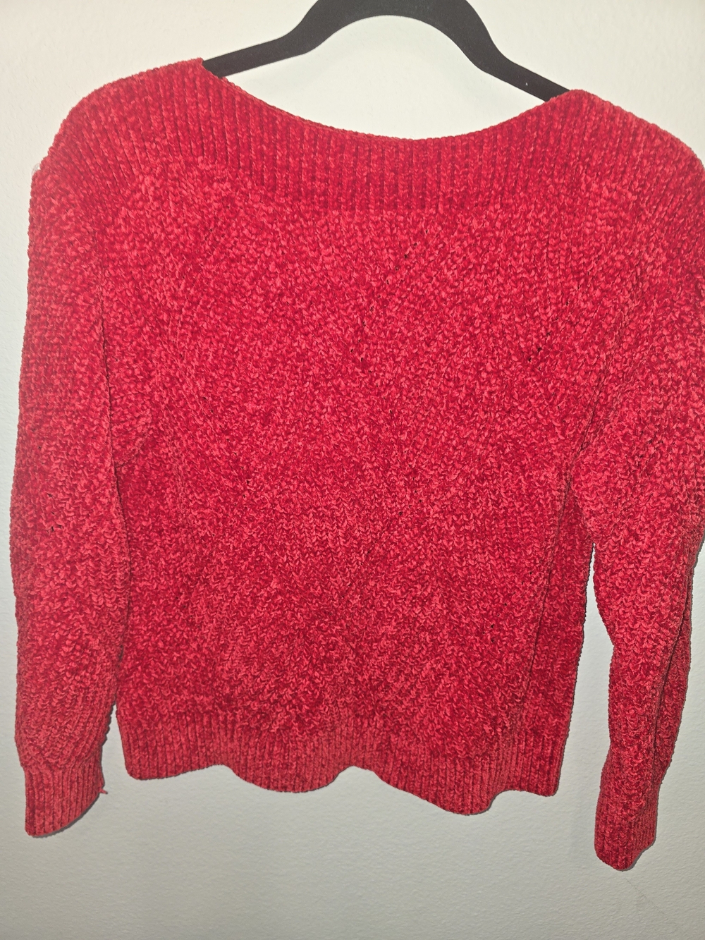 Tommy Bahama Red Chenille Boatneck Sweater